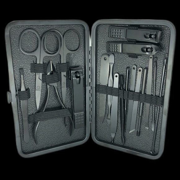 18 pcs Manicure Pedicure Nail Clipper Stainless Steel Set - Picture 3 of 4